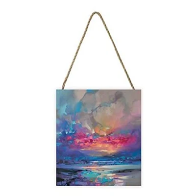 Image of Pyramid International Scott Naismith Artwork (Quantum Skye Design) 20cm x 3cm Woodblock with Hanging Cord Official Merchandise ​