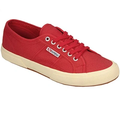 Image of Superga Unisex Cotu Classic Trainers Trainers, Red, 3.5 UK