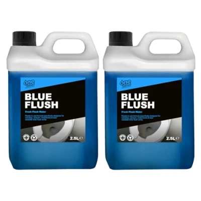 Image of One Chem Professional Toilet Cleaner Blue Flush for Caravans &amp; Motorhomes, 2 x 2.5 Litre, Formaldehyde Free, Fluid