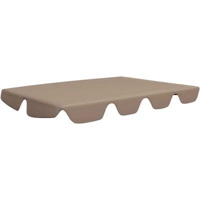 Image of vidaXL Replacement Canopy for Garden Swing Taupe 150/130x105/70 cm