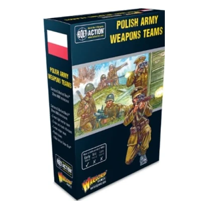 Image of Warlord Games Polish Army Weapons Teams 28mm Scale Miniatures for Bolt Action Highly Detailed World War 2 Table top Wargaming