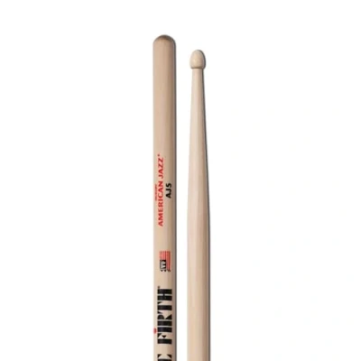 Image of Vic FIrth American Jazz® Drumsticks AJ5 Hickory Tear Drop Wood Tip