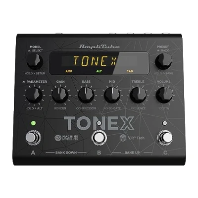 Image of IK Multimedia TONEX pedal AI machine learning multi effects pedal: Tone Model any electric guitar amp, pedal, distortion overdrive or other
