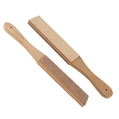 Image of the Lord of Tools 1x Leather Strops Wooden Polish Sharpening Strop Accessory for Razors Sanding Compound