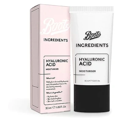 Image of Boots Ingredients Hyaluronic Acid Moisturiser 30ml