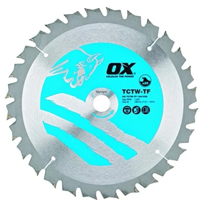 Image of OX Wood Cutting Thin Kerf Circular Saw Blade 184/16mm, 28 Teeth ATB