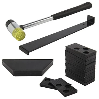 Image of DHOUTDOORS Wood Flooring Laminate Installation Kit Floor Fitting Tools Mallet Spacers DIY Home