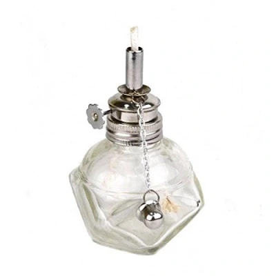 Image of Blue Sky 4 1/2&quot; Glass Alcohol Spirit Lamp Burner Watchmakers Science Lab Craft A