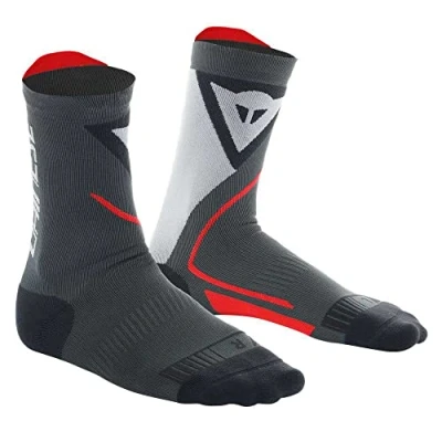 Image of Dainese Thermo Mid Socks, Motorbike Thermal for Men and Women, Black/Red, 4244