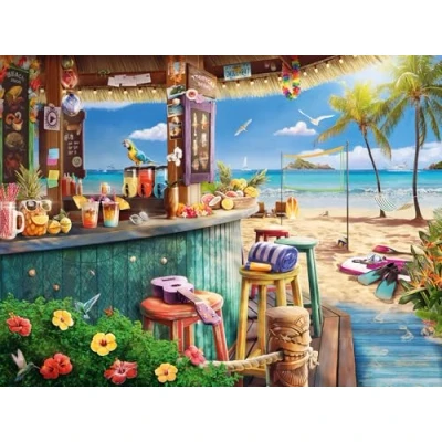 Image of Ravensburger Beach Bar Breezers 1500 Piece Jigsaw Puzzles for Adults and Kids Age 12 Years Up