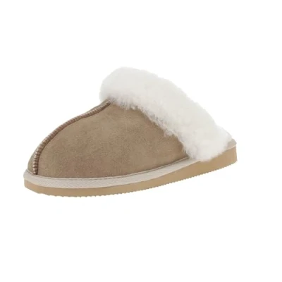 Image of Shepherd Jessica Slippers, Women&#039;s, Size: 5, Stone Suede
