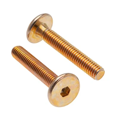 Image of M6 x 70mm Furniture Hex Bolts by Keple, 25 Pack Steel Head Bolts, Screws for Bed &amp; Wood Furniture, Timber Screws, Repair Hardware