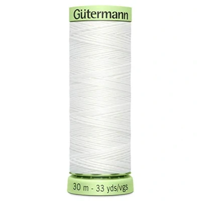 Image of Gutermann White 30mtr/33yd Top Stitch Polyester Thread, 5.5x1.8x1.8 cm