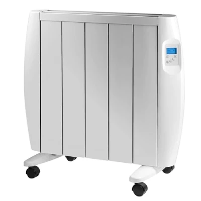 Image of Daewoo Ceramic Heater, 1500W, Stylish, Wall Mount Or Free Standing Radiator, Safety Tip Over Switch, Overheat Protection, 7 Day Program Timer, LCD Display, Adjustable Thermostat, Anti Frost, White