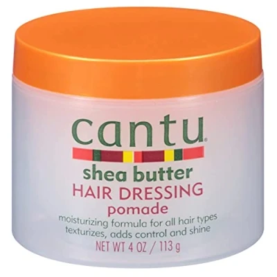 Image of Cantu Shea Butter Hair Dressing Pomade 4 Ounce Jar (118ml) (2 Pack)