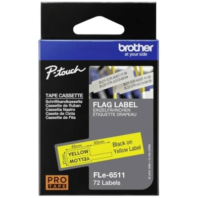 Image of Brother Yellow 72 label(s) labels for P Touch PT P950NW
