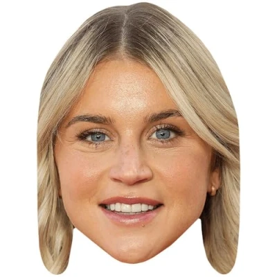 Image of Alessia Russo (Blonde Hair) Celebrity Mask, Flat Card Face, Fancy Dress Mask