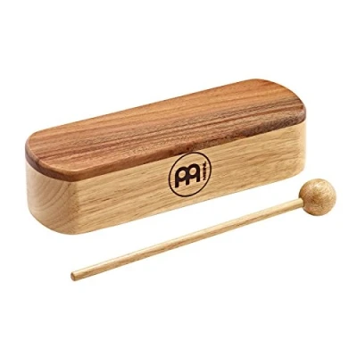 Image of Meinl Percussion Professional Wood Block Large Instrument Incl. Wooden Beater With Rosewood Striking Surface Siam Oak, Natural (PMWB1 L)