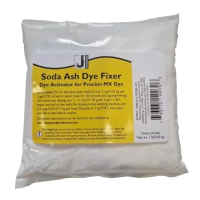 Image of Jacquard Soda Ash Dye Fixer, Tie Fabric Colour Fixative and Activator, 1 lb, Improves Retention, Ideal for Cotton Natural Fibers, Easy to Use