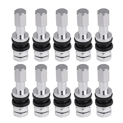Image of 10Pcs TR43E Tyre Valve Stems,Car Truck Motorcycle Tubeless Tire Metal Stems with Dust Cap