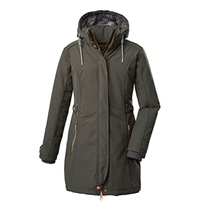 Image of G.I.G.A. DX GIGEQ 38333 000 Women&#039;s Casual Functional Parka with Zip Off Hood GW 6 WMN PRK Green Anthracite 42