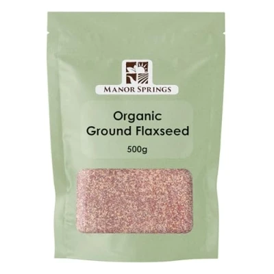 Image of Organic Ground Flaxseed (Milled Linseed) 500g by Manor Springs