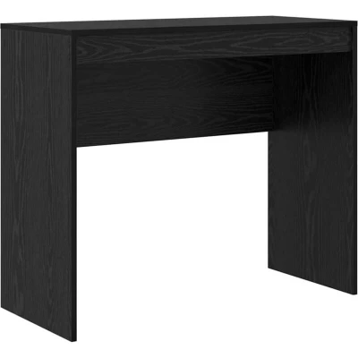Image of vidaXL Writing Desk Black oak Engineered wood 90 x 40 76 cm