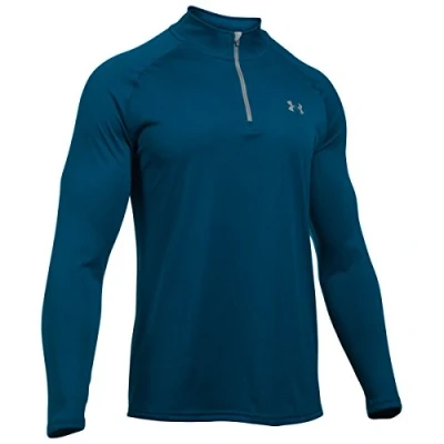 Image of Under Armour Men UA Tech 1/4 Zip Long sleeve Shirt Blackout Navy, XL