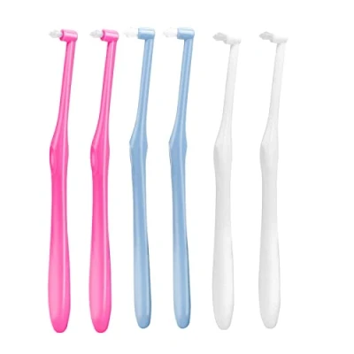 Image of Tufted Toothbrush, 6PCS Interdental Brushes, Orthodontic Interspace Toothbrushes, Single Tuft Toothbrush for Teeth Detail Cleaning and Braces Clean