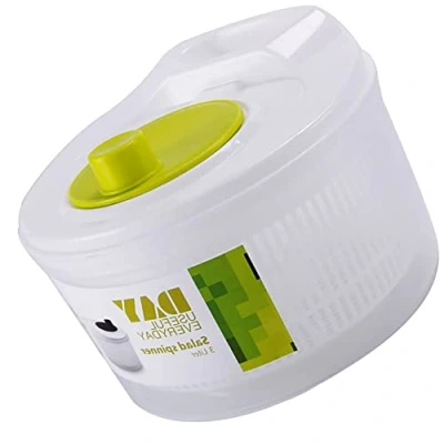 Image of Salad Spinner, Lettuce Drainer Dryer, Manual Vegetable Dehydrator, Large Spinners And Dresser, Easily &amp; Dry, For Salads Vegetables Fruit