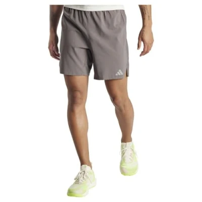 Image of adidas Men HIIT Workout 3 Stripes Short Shorts, S 5&quot; Charcoal