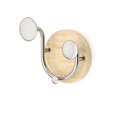 Image of Umbra Melody Valet Wall Hook, Natural/Nickel