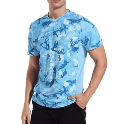 Image of MEETWEE Men’s Rash Guard, Vest UPF 50+ Short Sleeve T Shirt UV Sun Protection Top for Running Surfing Sports