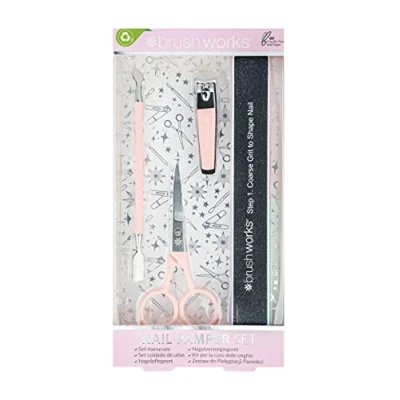 Image of Brushworks Nail Pamper Set, Pink, One Size