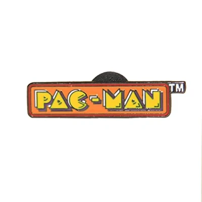 Image of Pac Man Enamel Pin Badge (Logo Design) 10.7cm x 6.7cm 1cm Official Merchandise ​