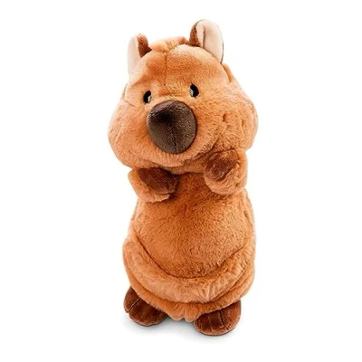 Image of NICI 47215 Cuddly Quokka Mola 30 cm Sustainable Plush Toys for Boys, Girls &amp; Babies Eco Friendly Stuffed Animal to Cuddle Play with from The Wild Friends GO Green Collection, Single, Brown