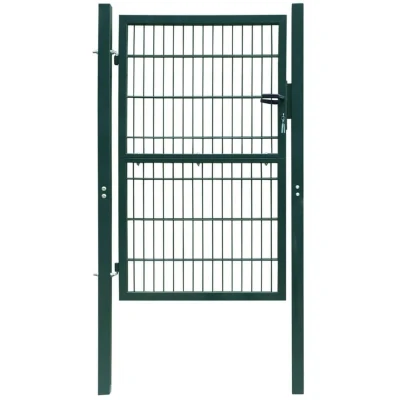 Image of vidaXL 2D Fence Gate (Single) Green 106 x 170 cm