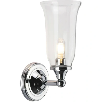 Image of Austen 1 Light Bathroom Wall Polished Chrome IP44, G9