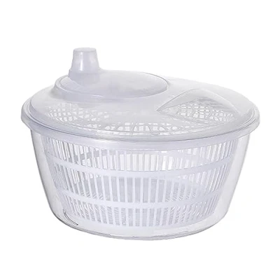 Image of Fruit Washer Spinner Manual Salad Lettuce Cleaner Dehydrator Drainer Vegetable Dryer with Washing Basket Easy Drying of Moisture