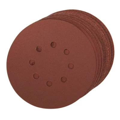 Image of Silverline Hook &amp; Loop Discs Punched 150mm 10pce 4 x 60, 2 80, 120, 240G