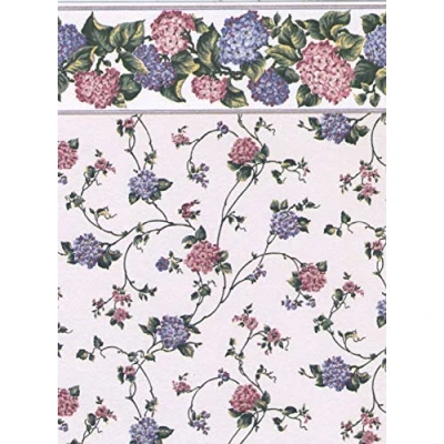 Image of Melody Jane Dolls House Kismet Pink Miniature Print 1:12 Scale Wallpaper 3 Sheets