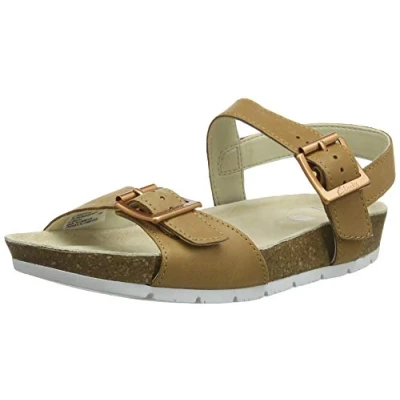 Image of Clarks River Sand K Sandal, Tan Leather, 2 UK Child