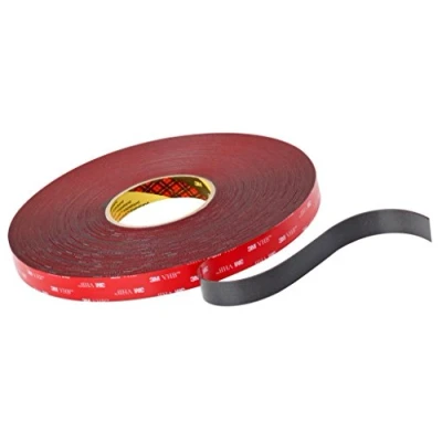 Image of 3M 4611 VHB Acrylic Foam Tape, 12 x 33 mm, 1.1 Grey, Film Liner, Pack of 6