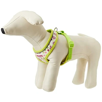 Image of Ancol Lime Flowers Comfortable and breathable Dog Harness Small 34 45 cm