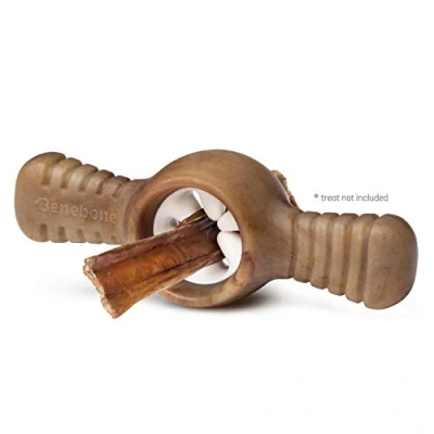 Image of Benebone Indestructible Interactive Pawplexer Dog Chew Toy For Aggressive Chewers, Long Lasting Tough Boredom Breaker Dogs, Real Bacon Flavour, Small Made in the USA.