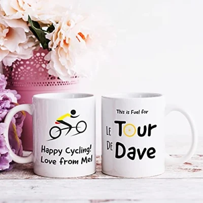 Image of Personalised Mug &#039;Tour de France&#039; Inspired Novelty Funny Birthday, Christmas, Special Occasion Present Gift
