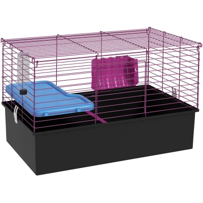 Image of PawHut Small Animal Cage Rabbit Guinea PIG Hutch Pet Playhouse D51 157V01BK