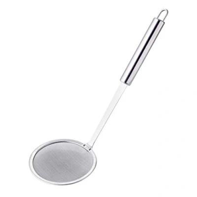Image of TAOMENG Strainer Skimmer, 304 Stainless Steel Oil Filter Skimmer Colander Spoon Mesh Ladle Kitchen Tools For Hot Pot, Deep Fat Fryer, Skims Scums