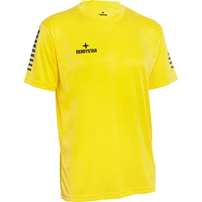 Image of Derbystar T Shirt 602020 Yellow/Blue XL