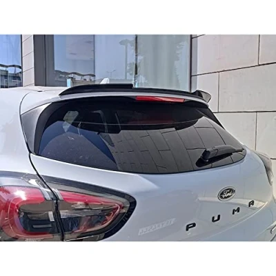 Image of Roof spoiler (Spoiler Cap) compatible with Ford Puma ST Line 2019 (ABS Glossy black)